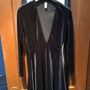 American Apparel velvet skater dress